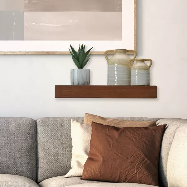 Mikasa Chunky Shelf for Bedroom, Living Room, Bathroom, Kitchen, Nursery with Pole Mount, 24-Inch, White