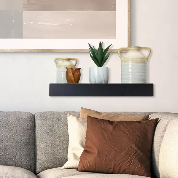 Mikasa Chunky Shelf for Bedroom, Living Room, Bathroom, Kitchen, Nursery with Pole Mount, 24-Inch, White