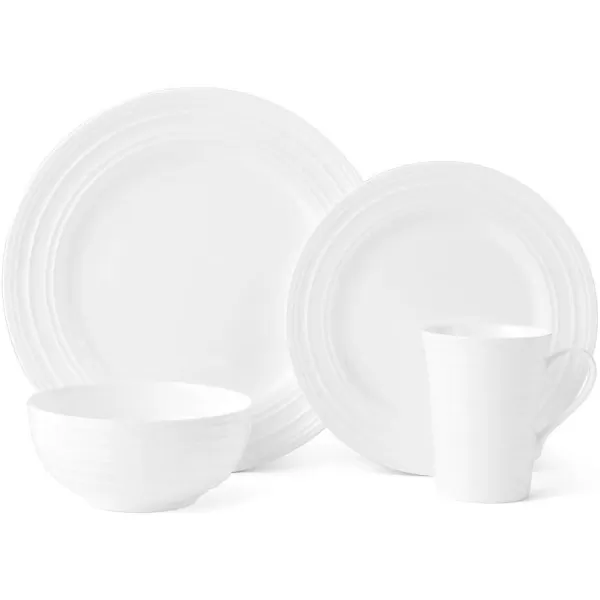 Mikasa Ciara 16-Piece Dinnerware Set, Ciara, Service for 4, 2.3