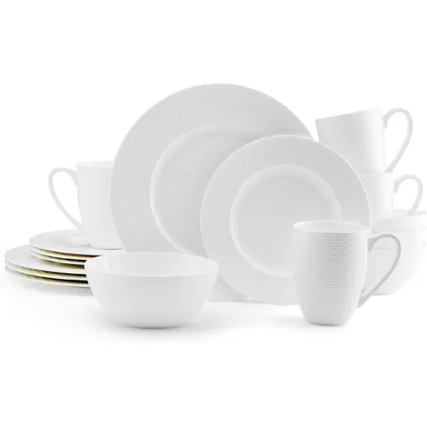 Mikasa Ciara 16-Piece Dinnerware Set, Ciara, Service for 4, 2.3