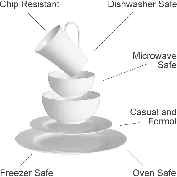 Mikasa Ciara 16-Piece Dinnerware Set, Ciara, Service for 4, 2.3