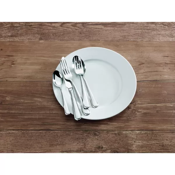 Mikasa Cocoa Blossom 18/10 Stainless Steel Flatware Hostess Serving Utensil, 65 Piece Set, Silver