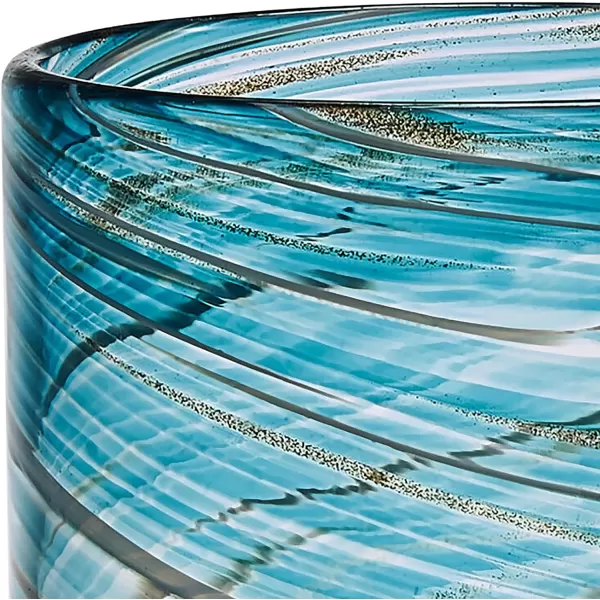 Mikasa Color Swirl Rocks Double Old Fashioned Glasses, Set of 4, Blue