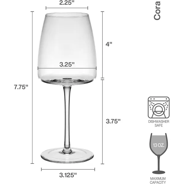 Mikasa Cora Set Of 4 Double Old Fashioned Whiskey Glasses