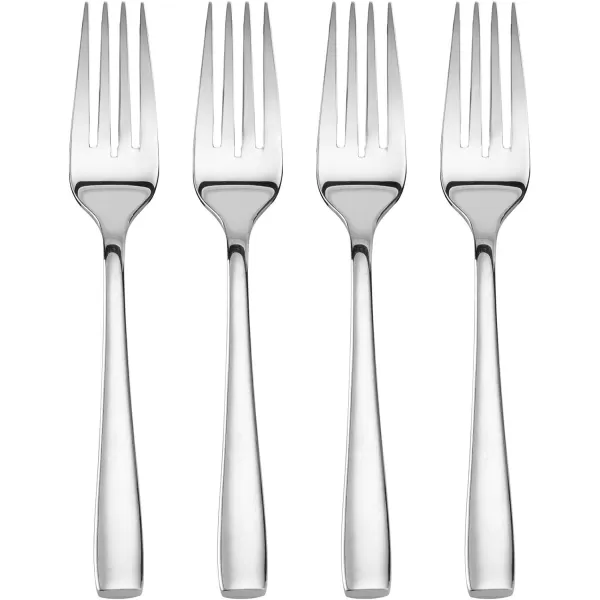 Mikasa Delano Black Satin 20-Piece Stainless Steel Flatware Set, Service for 4