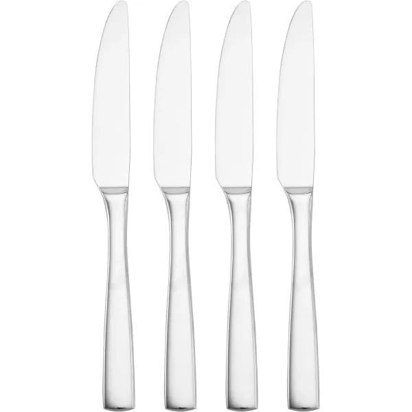 Mikasa Delano Black Satin 20-Piece Stainless Steel Flatware Set, Service for 4