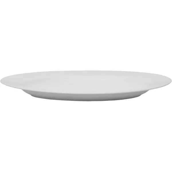 Mikasa Delray 14-Inch Oval Platter and 9-Inch Vegetable Bowl Set , White -