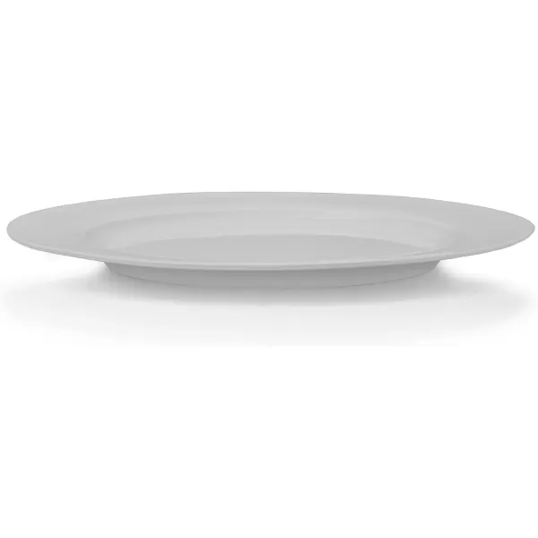 Mikasa Delray 14-Inch Oval Platter and 9-Inch Vegetable Bowl Set , White -