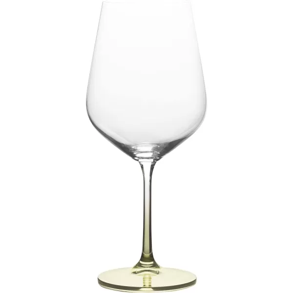 Mikasa Gianna Ombre Set of 4 Red Wine Glasses, 19.75-Ounce, Sage