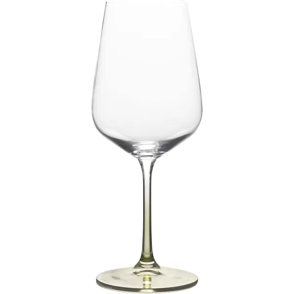 Mikasa Gianna Ombre Set of 4 Red Wine Glasses, 19.75-Ounce, Sage