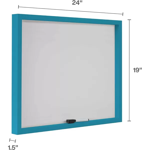 Mikasa Gold Framed Calendar White Cork Board Combo, Includes 5 Tacks and 1 Marker, 24x19