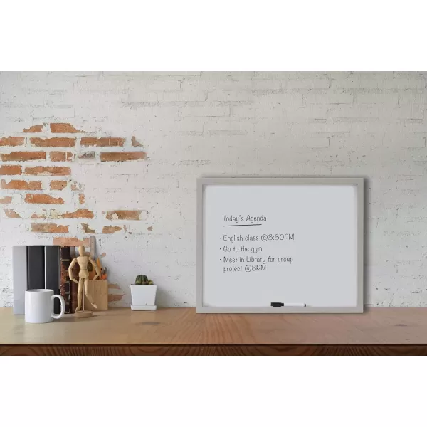 Mikasa Gold Framed Calendar White Cork Board Combo, Includes 5 Tacks and 1 Marker, 24x19