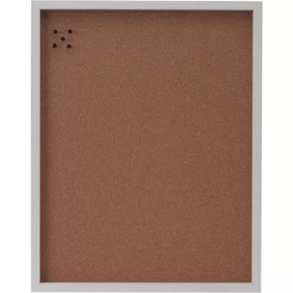 Mikasa Gold Framed Calendar White Cork Board Combo, Includes 5 Tacks and 1 Marker, 24x19