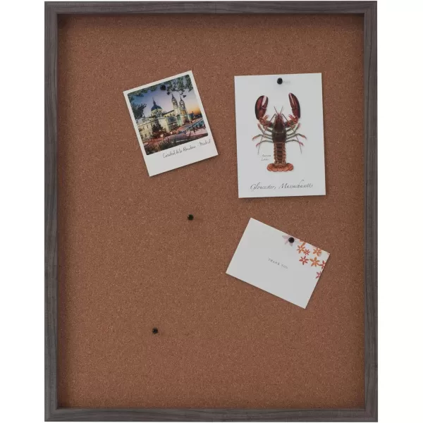 Mikasa Gold Framed Calendar White Cork Board Combo, Includes 5 Tacks and 1 Marker, 24x19