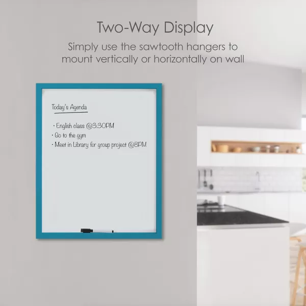 Mikasa Gold Framed Calendar White Cork Board Combo, Includes 5 Tacks and 1 Marker, 24x19