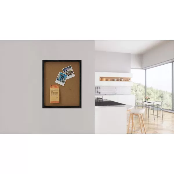 Mikasa Gold Framed Calendar White Cork Board Combo, Includes 5 Tacks and 1 Marker, 24x19