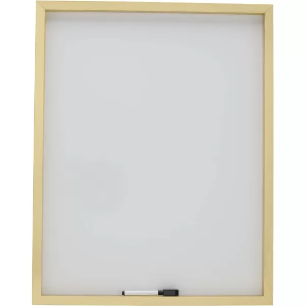 Mikasa Gold Framed Calendar White Cork Board Combo, Includes 5 Tacks and 1 Marker, 24x19