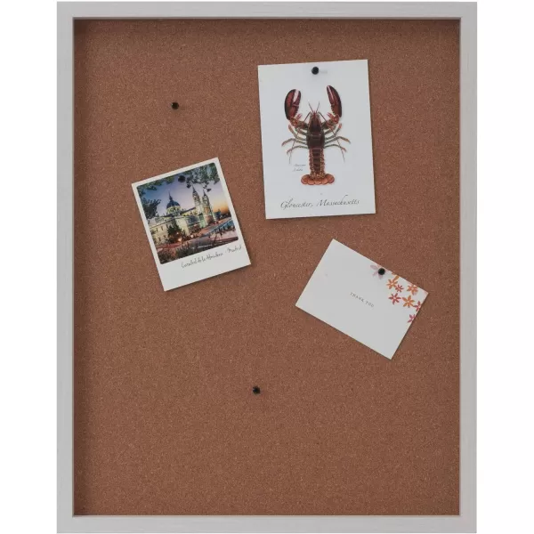 Mikasa Gold Framed Calendar White Cork Board Combo, Includes 5 Tacks and 1 Marker, 24x19