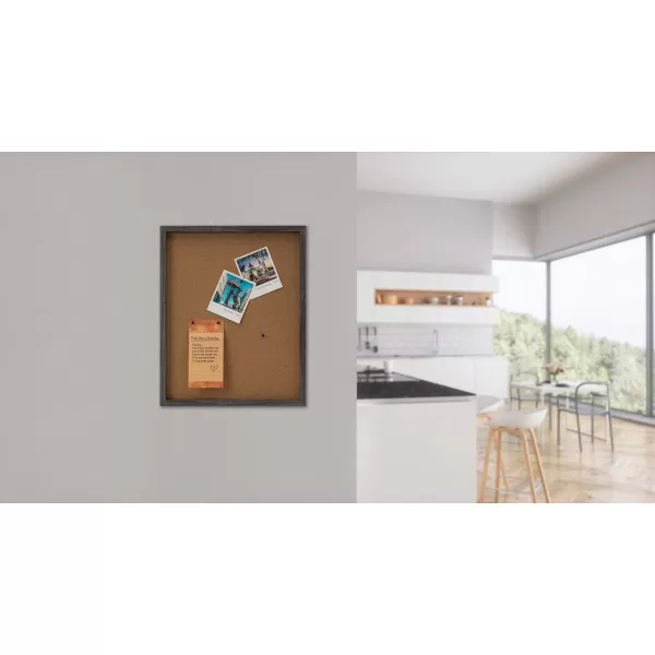 Mikasa Gold Framed Calendar White Cork Board Combo, Includes 5 Tacks and 1 Marker, 24x19