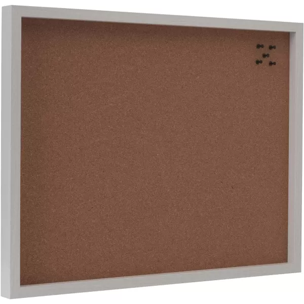 Mikasa Gold Framed Calendar White Cork Board Combo, Includes 5 Tacks and 1 Marker, 24x19