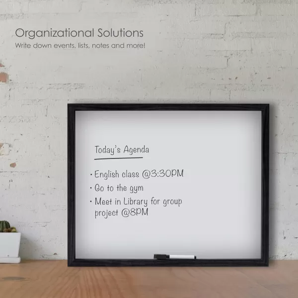 Mikasa Gold Framed Calendar White Cork Board Combo, Includes 5 Tacks and 1 Marker, 24x19