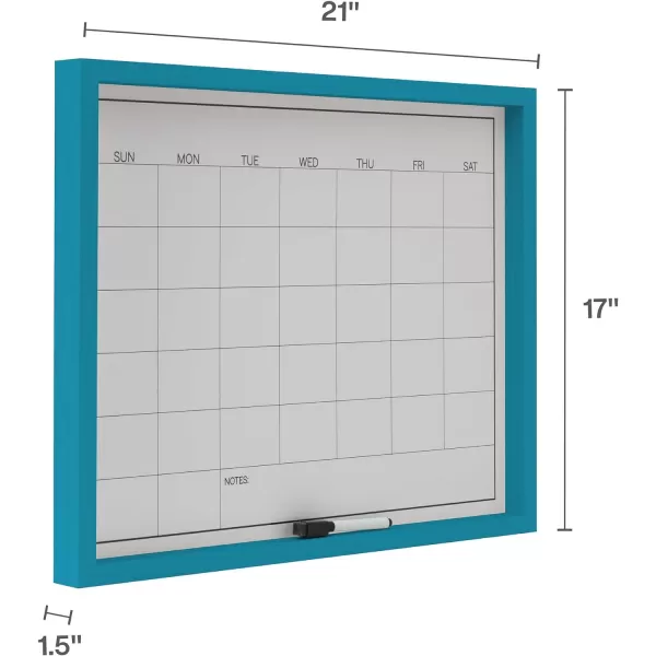 Mikasa Gold Framed Calendar White Cork Board Combo, Includes 5 Tacks and 1 Marker, 24x19