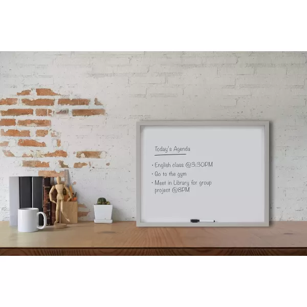 Mikasa Gold Framed Calendar White Cork Board Combo, Includes 5 Tacks and 1 Marker, 24x19