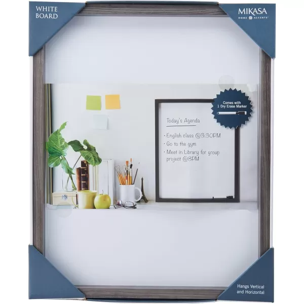 Mikasa Gold Framed Calendar White Cork Board Combo, Includes 5 Tacks and 1 Marker, 24x19