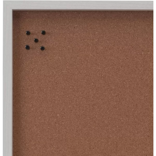 Mikasa Gold Framed Calendar White Cork Board Combo, Includes 5 Tacks and 1 Marker, 24x19