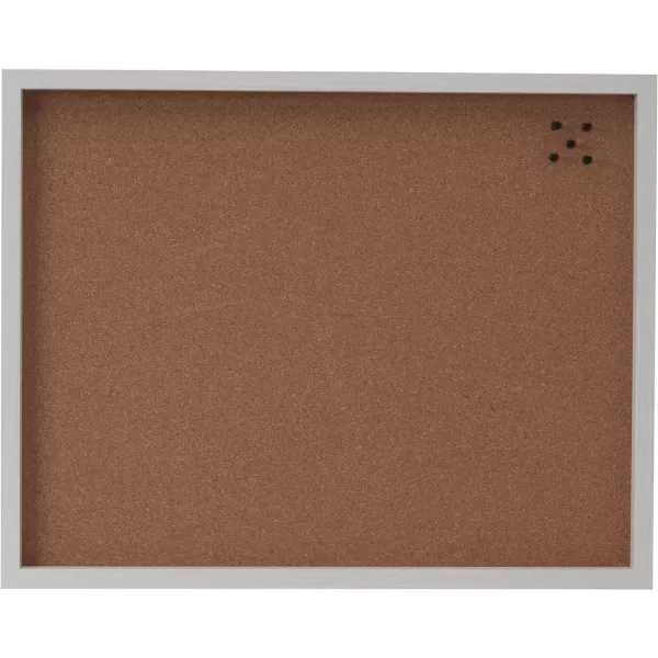 Mikasa Gold Framed Calendar White Cork Board Combo, Includes 5 Tacks and 1 Marker, 24x19