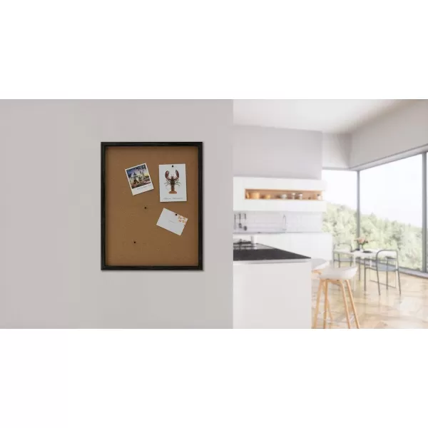 Mikasa Gold Framed Calendar White Cork Board Combo, Includes 5 Tacks and 1 Marker, 24x19