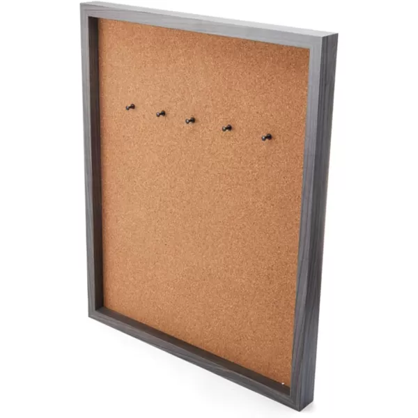 Mikasa Gold Framed Calendar White Cork Board Combo, Includes 5 Tacks and 1 Marker, 24x19