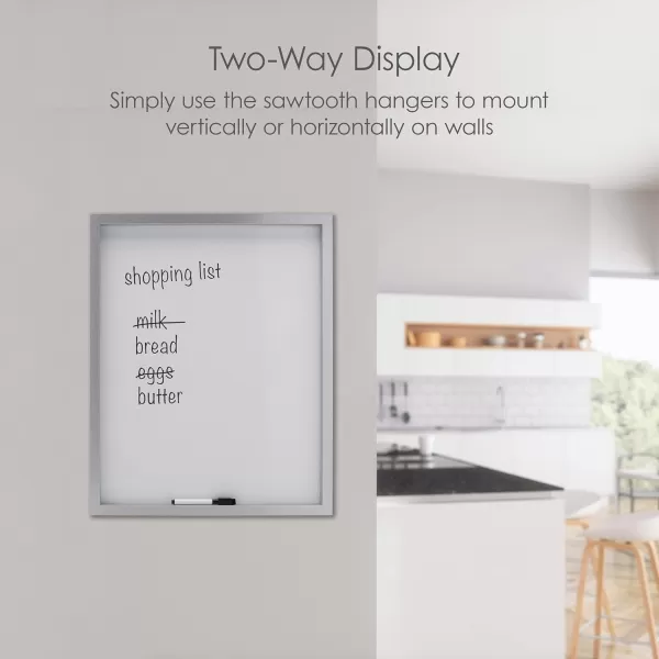 Mikasa Gold Framed Calendar White Cork Board Combo, Includes 5 Tacks and 1 Marker, 24x19