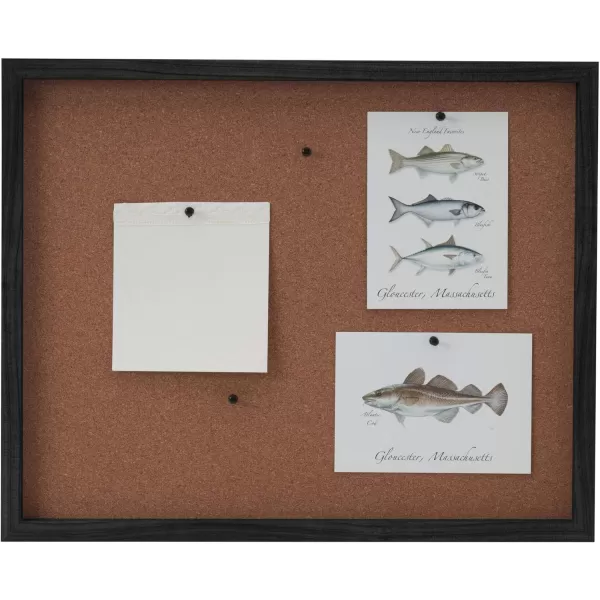 Mikasa Gold Framed Calendar White Cork Board Combo, Includes 5 Tacks and 1 Marker, 24x19