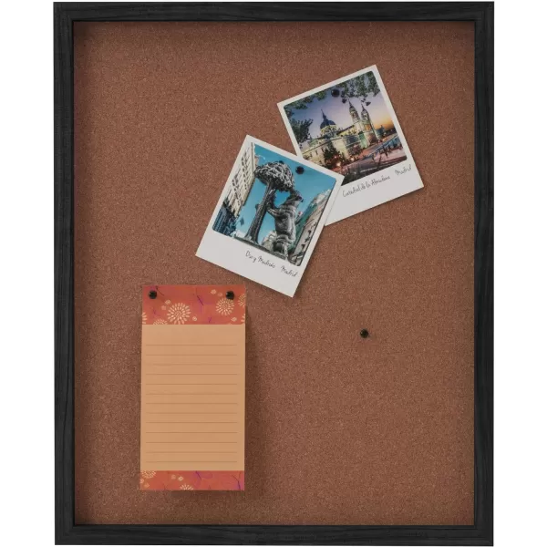 Mikasa Gold Framed Calendar White Cork Board Combo, Includes 5 Tacks and 1 Marker, 24x19
