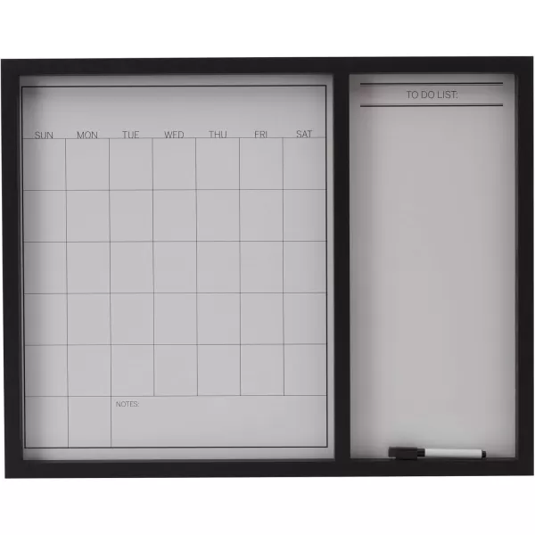 Mikasa Gold Framed Calendar White Cork Board Combo, Includes 5 Tacks and 1 Marker, 24x19