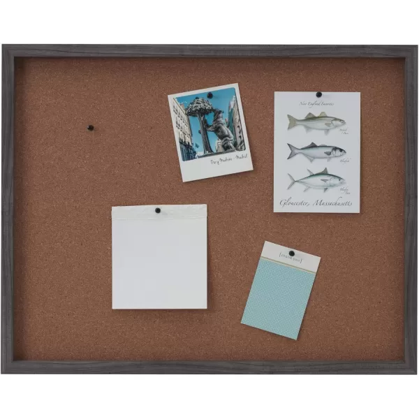 Mikasa Gold Framed Calendar White Cork Board Combo, Includes 5 Tacks and 1 Marker, 24x19