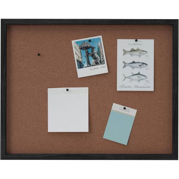 Mikasa Gold Framed Calendar White Cork Board Combo, Includes 5 Tacks and 1 Marker, 24x19