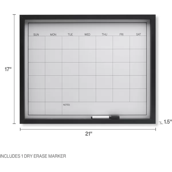 Mikasa Gold Framed Calendar White Cork Board Combo, Includes 5 Tacks and 1 Marker, 24x19