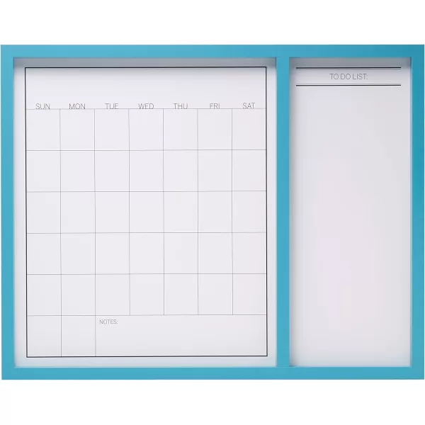 Mikasa Gold Framed Calendar White Cork Board Combo, Includes 5 Tacks and 1 Marker, 24x19