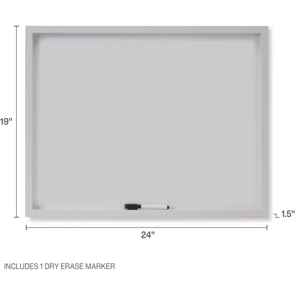 Mikasa Gold Framed Calendar White Cork Board Combo, Includes 5 Tacks and 1 Marker, 24x19