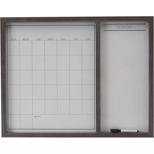 Mikasa Gold Framed Calendar White Cork Board Combo, Includes 5 Tacks and 1 Marker, 24x19