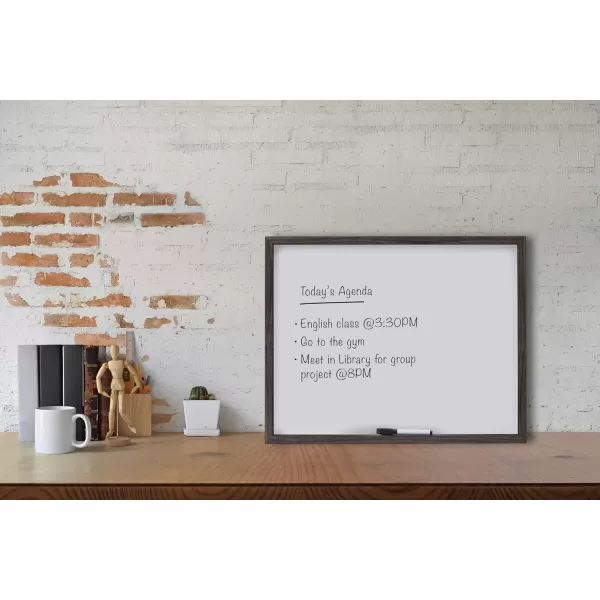 Mikasa Gold Framed Calendar White Cork Board Combo, Includes 5 Tacks and 1 Marker, 24x19