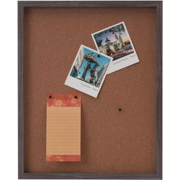 Mikasa Gold Framed Calendar White Cork Board Combo, Includes 5 Tacks and 1 Marker, 24x19
