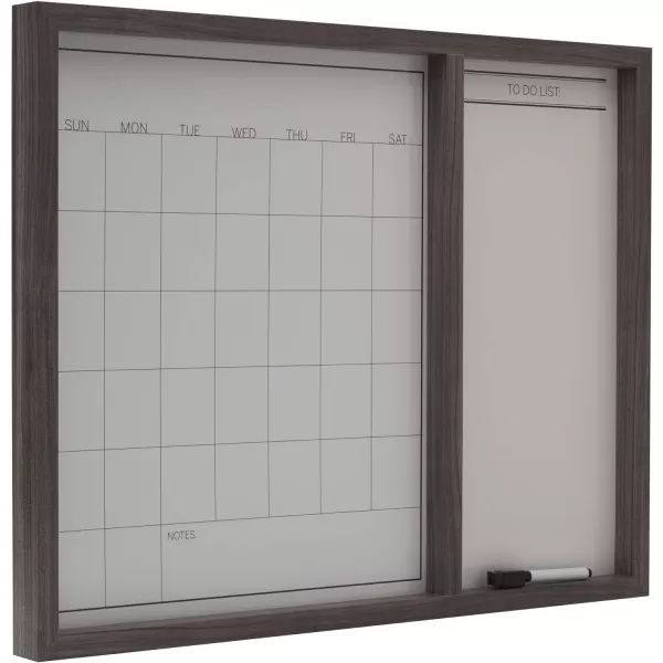Mikasa Gold Framed Calendar White Cork Board Combo, Includes 5 Tacks and 1 Marker, 24x19