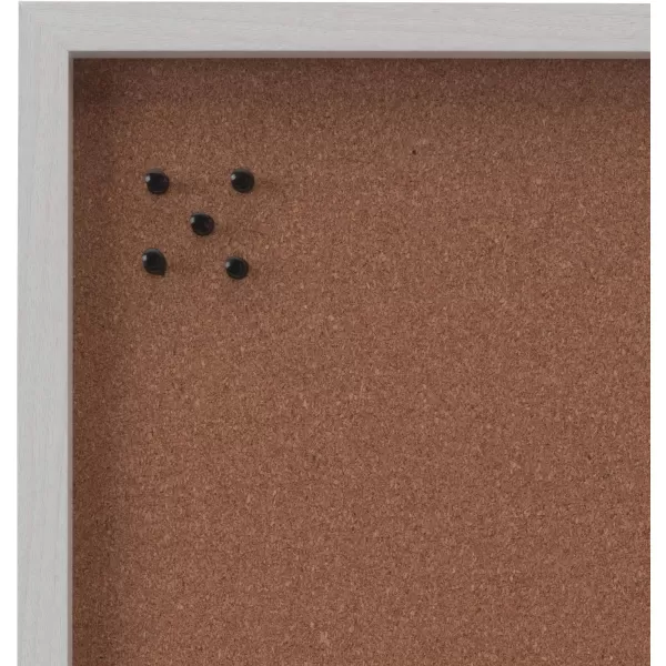 Mikasa Gold Framed Calendar White Cork Board Combo, Includes 5 Tacks and 1 Marker, 24x19
