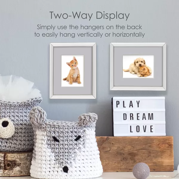 Mikasa Gold Mirrored 16x20 Matted to 11x14 Picture Frames, Horizontal or Vertica Display