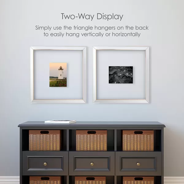 Mikasa Gold Mirrored 16x20 Matted to 11x14 Picture Frames, Horizontal or Vertica Display