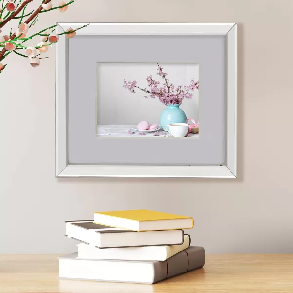 Mikasa Gold Mirrored 16x20 Matted to 11x14 Picture Frames, Horizontal or Vertica Display