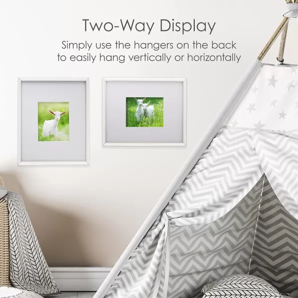 Mikasa Gold Mirrored 16x20 Matted to 11x14 Picture Frames, Horizontal or Vertica Display